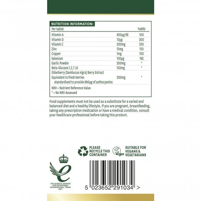 Natures Aid Beta Glucans Immune Support + 30 Tabs