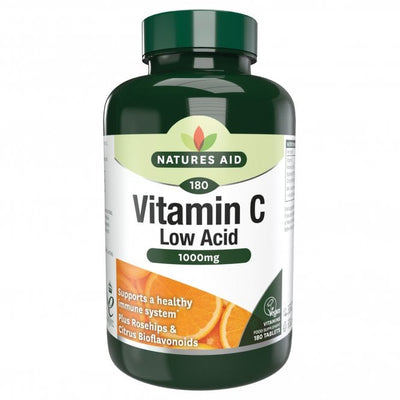 Natures Aid Vitamin C 1000mg (Low Acid) Tabs