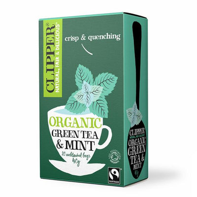Clipper Organic Green Tea With Mint 20 Bags