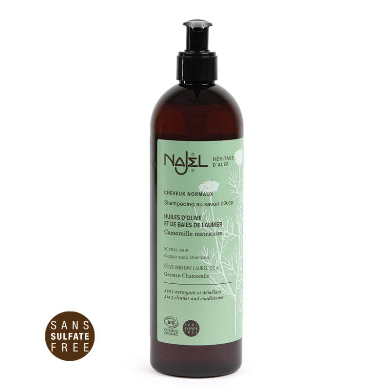 Najel Aleppo Soap Shampoo 2 In 1 Normal Hair 500ml