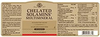 Solgar Chelated Solamins Multimineral 90 Tablets